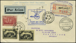 Lettre Zeppelin 3è SAF 1933 Pour L'Uruguay, TB - Other & Unclassified