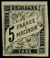 Neuf Avec Charnière N° 12, 13 Et 14, 1f, 2f Et 5f Noir T.B. Signés - Other & Unclassified