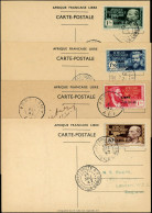 Lettre N° 140A/D, Les 4 Valeurs S/4 Cartes Oblitérées, TB - Photo WEB - Other & Unclassified