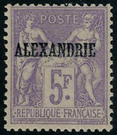 Neuf Sans Charnière N° 18, 5F Violet, TB, Signé - Andere & Zonder Classificatie