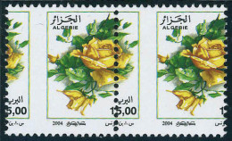 Neuf Sans Charnière N° 1378, 15d Roses Jaunes, Paire Hor Avec Piquage à Cheval, T.B. - Autres & Non Classés