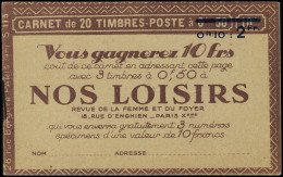 Neuf Sans Charnière N° C38, Carnet De 20 Ex. La Reine Des Montres, TB - Other & Unclassified