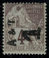 Neuf Avec Charnière N° 2c, 1 Sur 4c, Surcharge Verticale, Cl, T.B. - Other & Unclassified