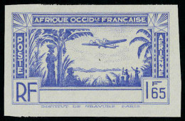 Neuf Sans Gomme Type PA De 1941, 1.65f Bleu Valeur Non émise, Sans La Légende Côte D'Ivoire ND, T.B. Maury - Other & Unclassified