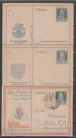 Kontrollrat 1947/48 H.v.Stephan MiNo. P 965 **/SSt 3 Ganzsachen Mit Privaten Zudrucken " Cottbus " - Enteros Postales