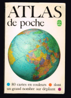 Atlas De Poche - 80 Cartes En Couleur - 1979 - 238 Pages 16,5 X 11 Cm - Dictionnaires