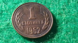 BULGARİSTAN--1962   1 STOTİNKİ - Bulgaria