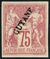 Neuf Sans Charnière N° 14, 75c Carmin, TB, Signé - Other & Unclassified