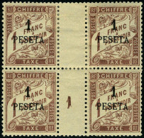 Neuf Avec Charnière N° 5, 1P S/1F Bloc De 4 Millésime 1, TB, Rare - Sonstige & Ohne Zuordnung