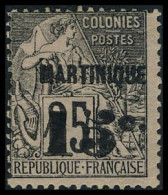 Neuf Avec Charnière N° 17A, 15c S/25c 5 Penché, TB - Autres & Non Classés