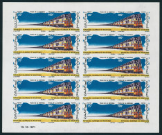 Neuf Sans Charnière N° 295/96, Train De La Miferma, Feuille Complète De 10 Paires ND, T.B. - Autres & Non Classés