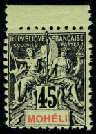 Neuf Sans Charnière N° 11a, 45c Noir S/vert Dentelé 11 T.B. - Sonstige & Ohne Zuordnung
