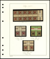 Neuf Sans Charnière N° 17/9, Les 3 Val. En Paire, Chiffres Espacés Tenant à Normal + N°19 Bloc De 10 Millésime 6 Avec Ch - Sonstige & Ohne Zuordnung