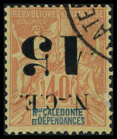 Oblitéré N° 66a, 15 S/40c Orange Surcharge Renversée, TB - Other & Unclassified