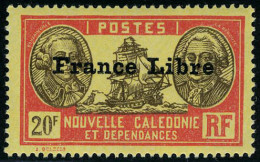 Neuf Sans Charnière N° 195/229, La Série FRANCE LIBRE, TB, Signé Brun, Gomme Coloniale - Other & Unclassified