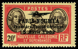 Neuf Sans Charnière N° 3/28, La Série Paris-Nouméa, Gomme Coloniale T.B. - Andere & Zonder Classificatie