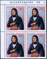 Neuf Sans Charnière N° 31, 100F Napoléon 1er, Bloc De 4 Coin De Feuille, TB - Other & Unclassified