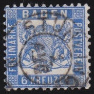 Baden     -     Michel   -  14a  (2 Scans)      -    O     -    Gestempelt - Used