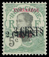 Neuf Sans Charnière N° 53a, 2c S/5c Vert, Triple Surcharge, Superbe - Andere & Zonder Classificatie