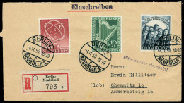 Lettre N° 57 + 58 + 59 Sur LR De Berlin Neukolln 4.11.50, Pour Chemnitz Avec Arrivée 6.11.50. T.B. Michel. - Autres & Non Classés