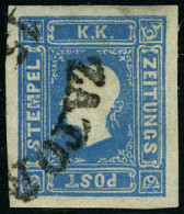 Oblitéré N° 5, 1.05k Bleu, Belles Marges, TB, Signé Brun - Sonstige & Ohne Zuordnung