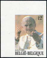 N° 2166, Visite Du Pape Jean-Paul II, 1 Ex. ND (CdF) + Le Même En Feuillet Ministériel Noir Avec Cachet à Sec Du Ministè - Andere & Zonder Classificatie