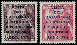 Neuf Sans Charnière N° 806A/7A, 2 Valeurs Caudillo 1er Tirage, TB - Andere & Zonder Classificatie