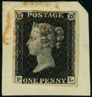 Fragment N° 1, 1 Penny Noir PL, OBL S/ Fragment, TB - Other & Unclassified