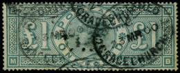 Oblitéré N° 105, 1£ Victoria, TB, Signé - SG 212 : 800£ - Other & Unclassified