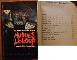 C1  Erckmann Chatrian HUGUES LE LOUP Marabout FANTASTIQUE Alsace PORT INCLUS France - Fantásticos