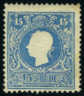 Neuf Avec Charnière N° 15, 15 S. Bleu, Pli D'angle, Aspect TB, Signé Diena, Sassone 32 €16000 - Other & Unclassified