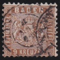 Baden     -     Michel   -  15a  (2 Scans)      -    O     -    Gestempelt - Gebraucht