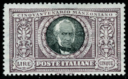 Neuf Avec Charnière N° 146/51, La Série Manzoni, Cl, T.B. Sassone 1300€ - Altri & Non Classificati