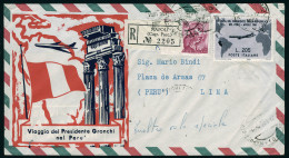 Lettre N°847A. 205 L Rose Recouvert Par N°847 + N°845 Et 846. Chaque Valeur S/LR De Naples (6.IV.1961). N°845 Pour Bueno - Autres & Non Classés