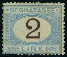 Neuf Avec Charnière N° 14, 2 L. Bleu Et Run, Signé Diéna + Certificat Brun, TB, Sassone N°12 6000€ - Sonstige & Ohne Zuordnung