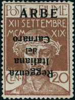 Neuf Avec Charnière N°7+9+10. 5, 20 Et 25c Les 3 Valeurs Existantes, Surcharge Renversée. T.B. Signé Diéna (Sassone 1a/4 - Otros & Sin Clasificación