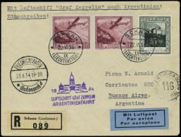 Lettre Zeppelin Argentinienfahrt 1934 Pour Buenos Aires, TB - Autres & Non Classés