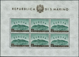 Neuf Sans Charnière N° 523,  EUROPA 1961, Bloc Feuillet De 6 Ex., TB, Sassone 280€ - Photo WEB - Other & Unclassified