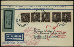 Lettre Zeppelin. 4. SAF 1932. Lettre CàD Stockholm 23.4.32. Cachet De Transit Berlin-Friedrichshafen Pour Recife. Arrivé - Andere & Zonder Classificatie