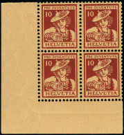 Neuf Sans Charnière N° 151/53, Pro Juventute 1916 En Blocs De 4 CdF, TB - Sonstige & Ohne Zuordnung