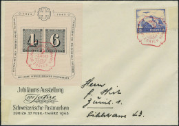 Lettre N° 9 + 12 + 13 + 15, Les 4 BF Sur 4 Enveloppes  Correspondant à L'Exposition, TB - Zumstein 520 FS - Andere & Zonder Classificatie