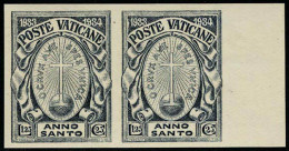 Neuf Sans Charnière N° 40/43, La Série Année Sainte, Paires Horizontales, Bdf, Non Dentelé, Sassone 15a/18a, Superbe, RR - Sonstige & Ohne Zuordnung