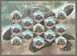 India 2008 Aldabra Giant Tortoise Set Of 4 MINT SHEETLET Good Condition (SL-73) - Nuovi