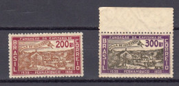 Bresil 1935 Yvert 286 / 287 ** Neufs Sans Charniere. 4eme Centenaire De La Capitainerie De Pernambouc - Nuevos