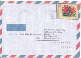 Burundi Air Mail Cover Sent To Denmark Single Franked - Oblitérés