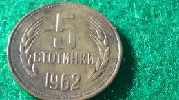 BULGARİSTAN--1962   5 STOTİNKİ - Bulgarie