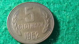 BULGARİSTAN--1962   5 STOTİNKİ - Bulgarije