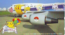 POKEMON * Télécarte Japon * NINTENDO (254) MANGA * ANIME * AIRPLANE * PHONECARD JAPAN * MOVIE * FILM * CAMERA - BD