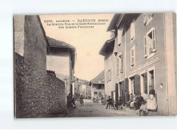 BARRAUX : La Grande Rue Et Le Café-Restaurant Des Quatre-Fontaines - Très Bon état - Barraux