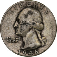 États-Unis, Washington Quarter, Quarter, 1946, U.S. Mint, Philadelphie, TB - 1932-1998: Washington